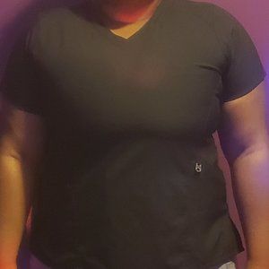XL Black Scrub Shirt